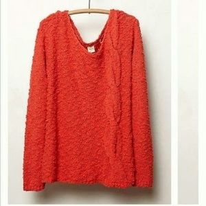 Anthropologie skewed cables sweater S